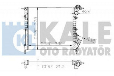 KALE OTO RADYATOR 146900 -  Радиатор, охлаждение двигателя